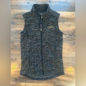 Women’s ALASKA Cold Storage Fleece Zip Vest | Small | Gray Heather, Cozy Sherpa